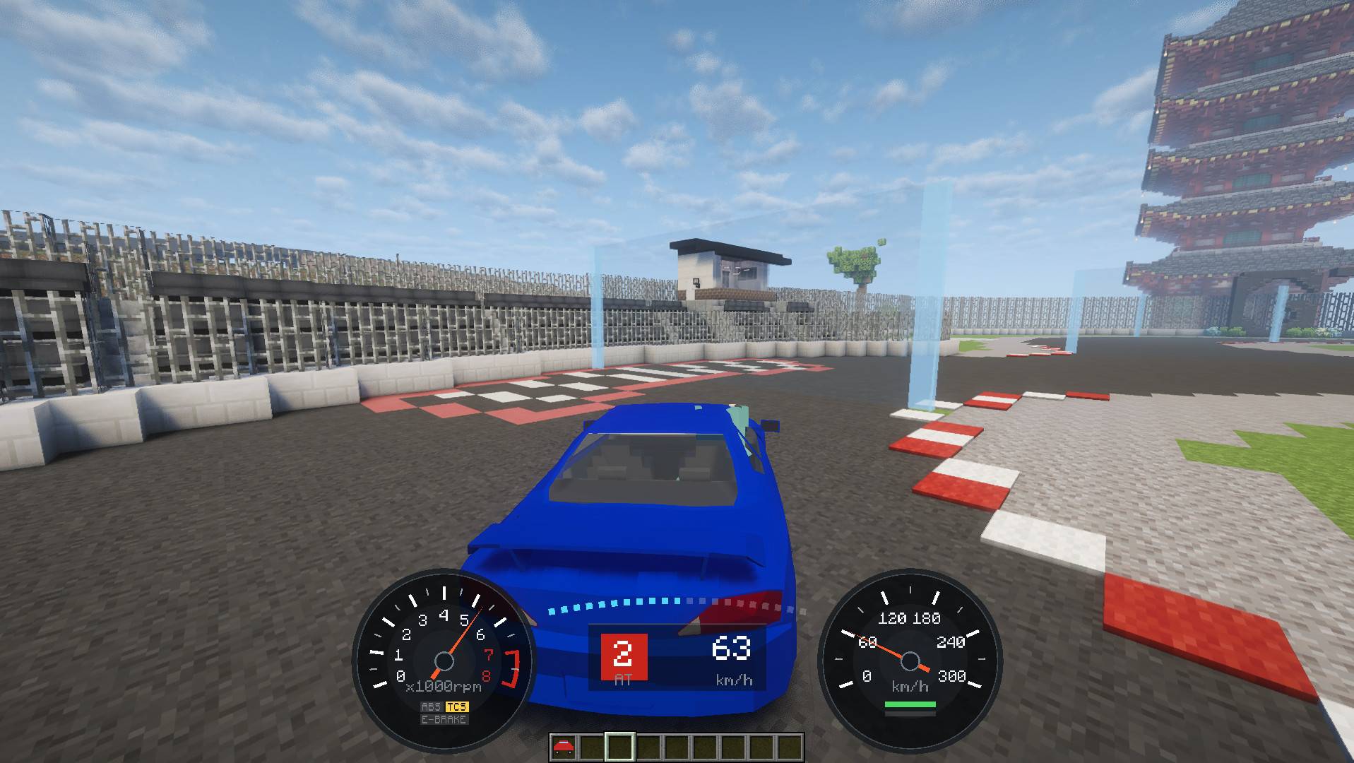 Silvia S15 with gauges on screen